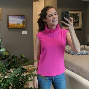 Ted Baker Hot Pink Sleeveless Blouse